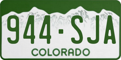 CO license plate 944SJA