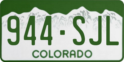 CO license plate 944SJL