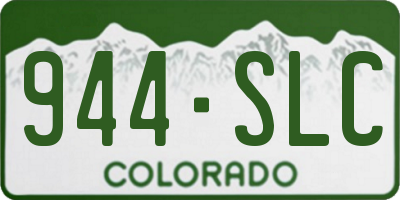 CO license plate 944SLC