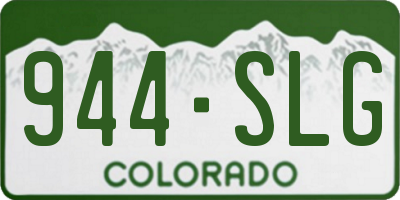CO license plate 944SLG