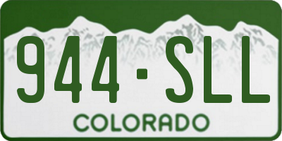 CO license plate 944SLL