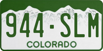 CO license plate 944SLM