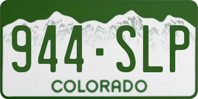 CO license plate 944SLP