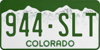 CO license plate 944SLT