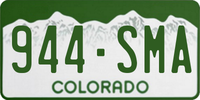 CO license plate 944SMA