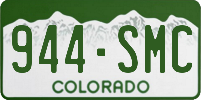 CO license plate 944SMC