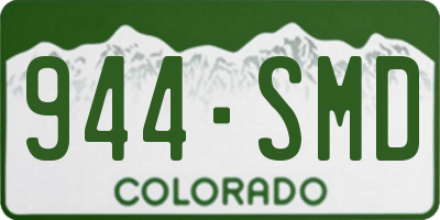 CO license plate 944SMD