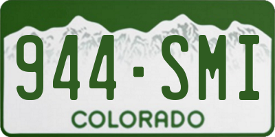 CO license plate 944SMI