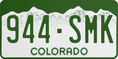 CO license plate 944SMK