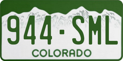CO license plate 944SML