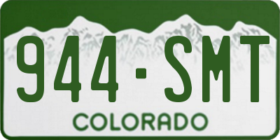 CO license plate 944SMT