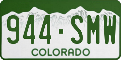 CO license plate 944SMW