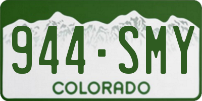 CO license plate 944SMY