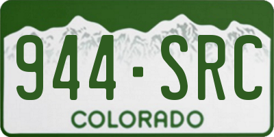 CO license plate 944SRC