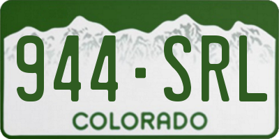 CO license plate 944SRL