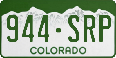 CO license plate 944SRP