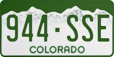 CO license plate 944SSE