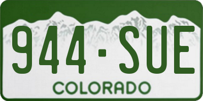 CO license plate 944SUE
