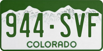 CO license plate 944SVF