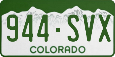 CO license plate 944SVX