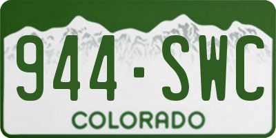 CO license plate 944SWC