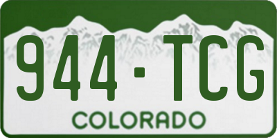 CO license plate 944TCG