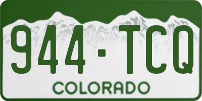CO license plate 944TCQ