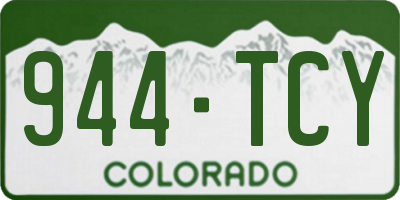 CO license plate 944TCY