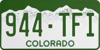 CO license plate 944TFI