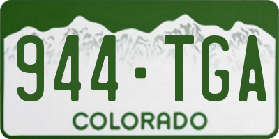 CO license plate 944TGA