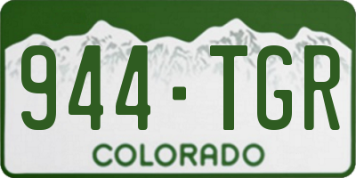 CO license plate 944TGR
