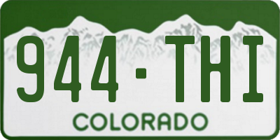 CO license plate 944THI