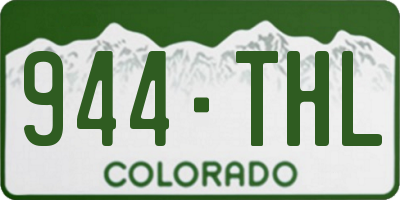 CO license plate 944THL