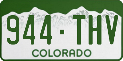 CO license plate 944THV
