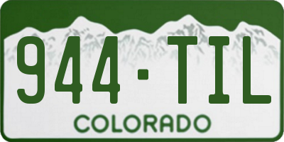 CO license plate 944TIL