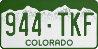 CO license plate 944TKF