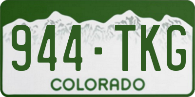 CO license plate 944TKG