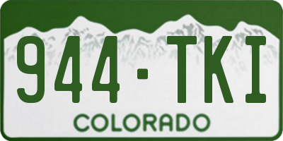CO license plate 944TKI