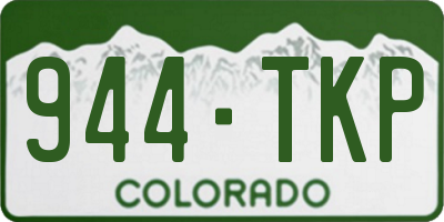 CO license plate 944TKP