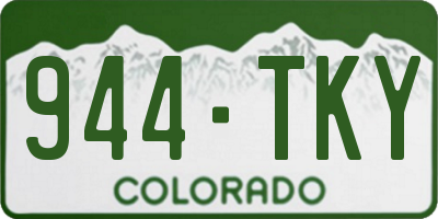 CO license plate 944TKY
