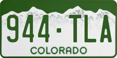CO license plate 944TLA