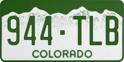 CO license plate 944TLB