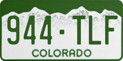 CO license plate 944TLF