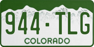CO license plate 944TLG