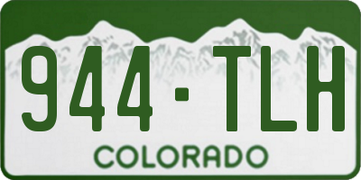 CO license plate 944TLH