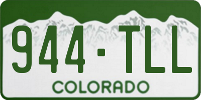 CO license plate 944TLL