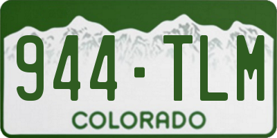 CO license plate 944TLM