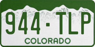 CO license plate 944TLP