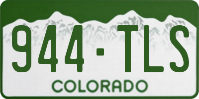 CO license plate 944TLS