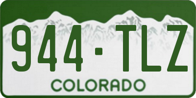 CO license plate 944TLZ